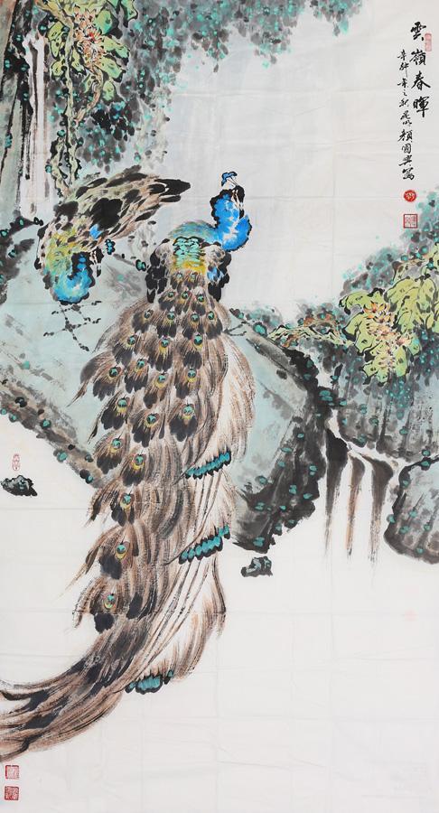 孔雀两幅